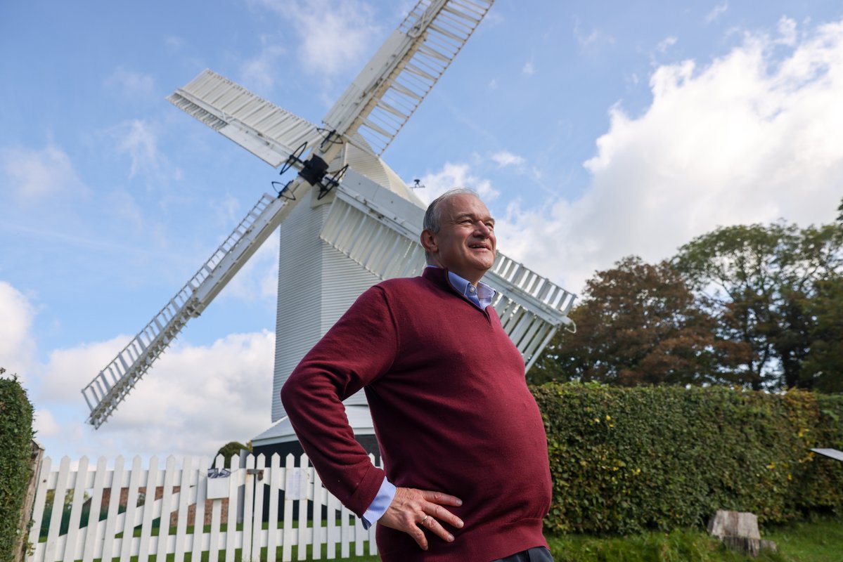 Trump has a point. Moments after this photo was taken, the windmill turned on me!

Got away just in time.
