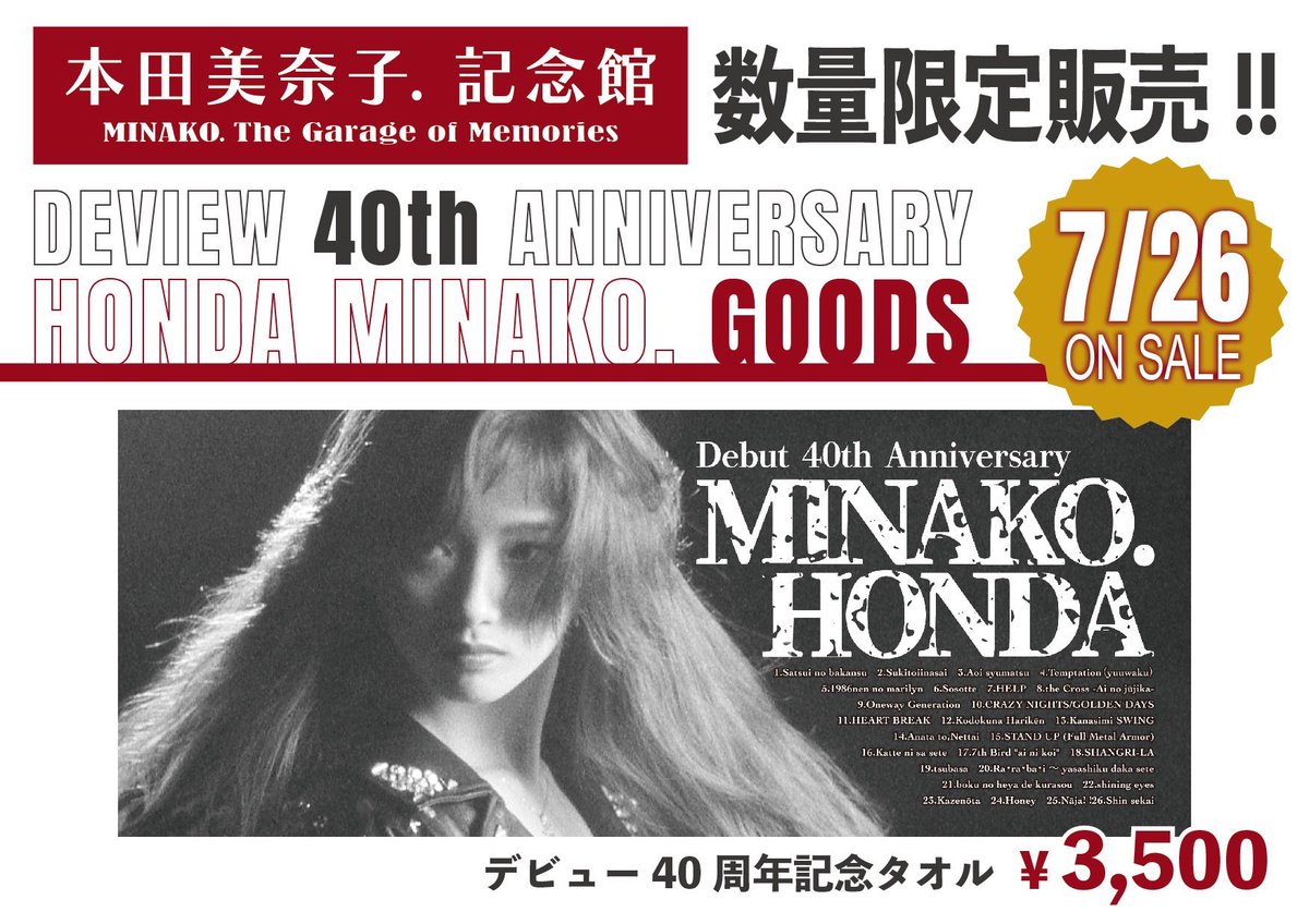 本田美奈子特大パネル 本田美奈子 写真集