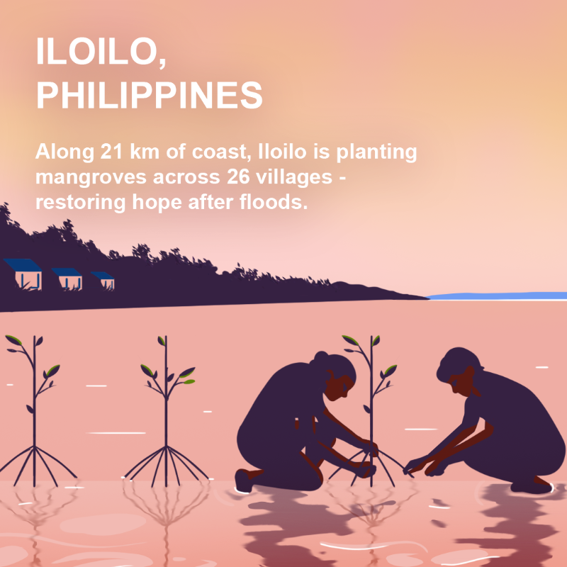 UNEP's tweet photo. Mangroves are rising. Rivers are healing.

This #WorldMangroveDay, join #GenerationRestoration in supporting projects helping cities and communities restore long-neglected wetlands, preserving biodiversity, and making urban areas more resilient to climate change