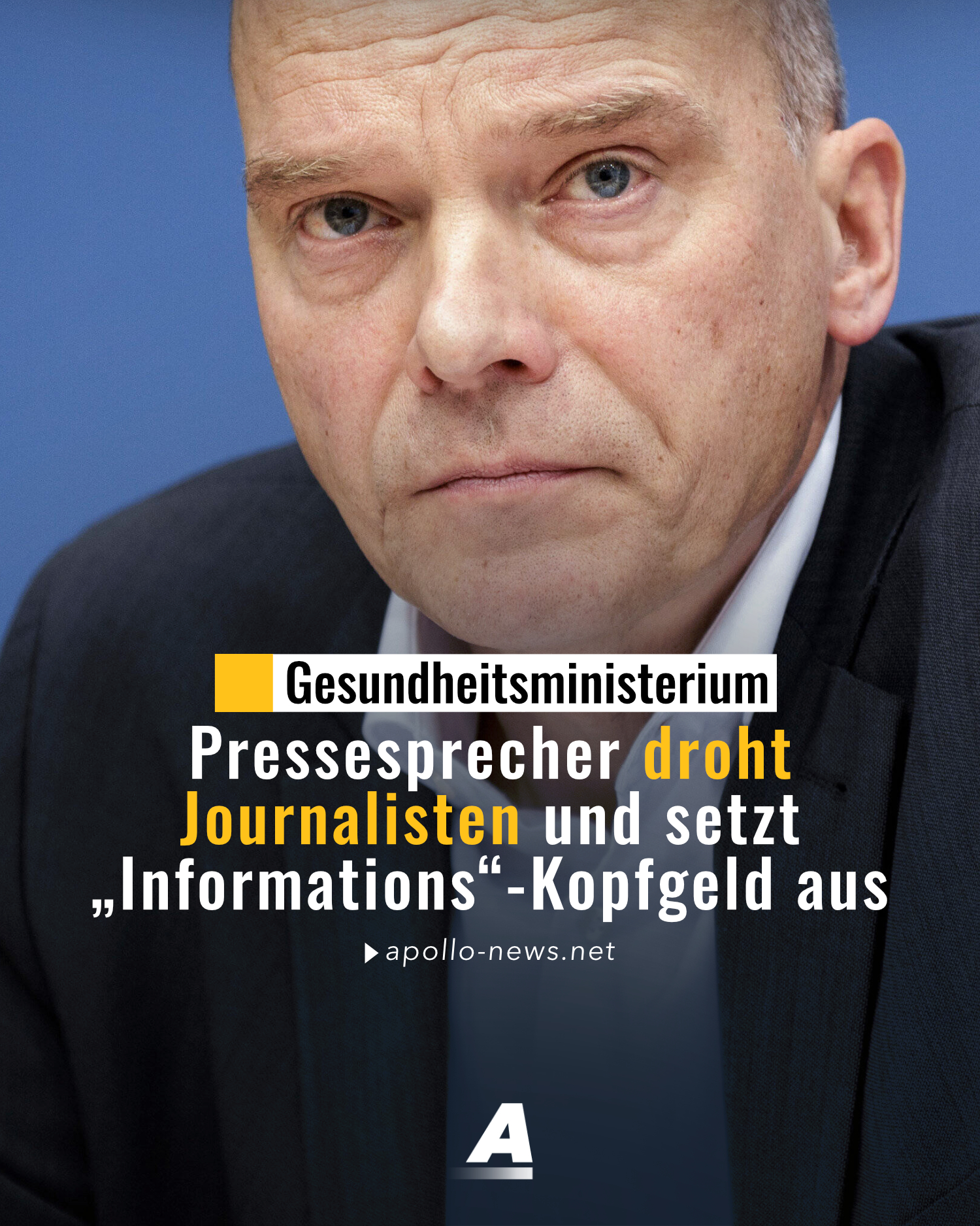 Der Pressesprecher des Gesundheitsministeriums drohte Journalisten in einer Rundmail, nachdem Dokume...