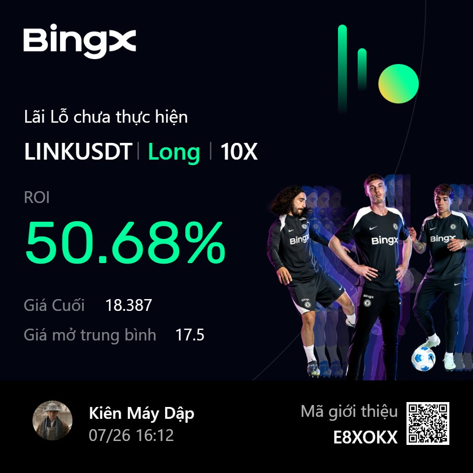 LONG $LINK

Entry này vẫn LONG vô tư, húp!

→Kèo SPOT &amp; FUTURES có tại: linktr.ee/blokcommunity