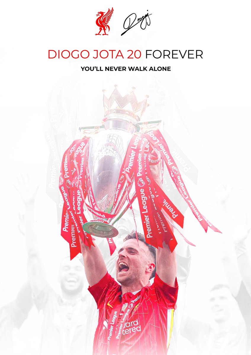 Liverpool have confirmed the following tributes will take place for Diogo Jota:

• Retiring number 20 shirt
• Floral tributes will be used as flowerbeds across club sites
• Remaining artefacts will be recycled into a permanent memorial sculpture of Jota outside Anfield
• All