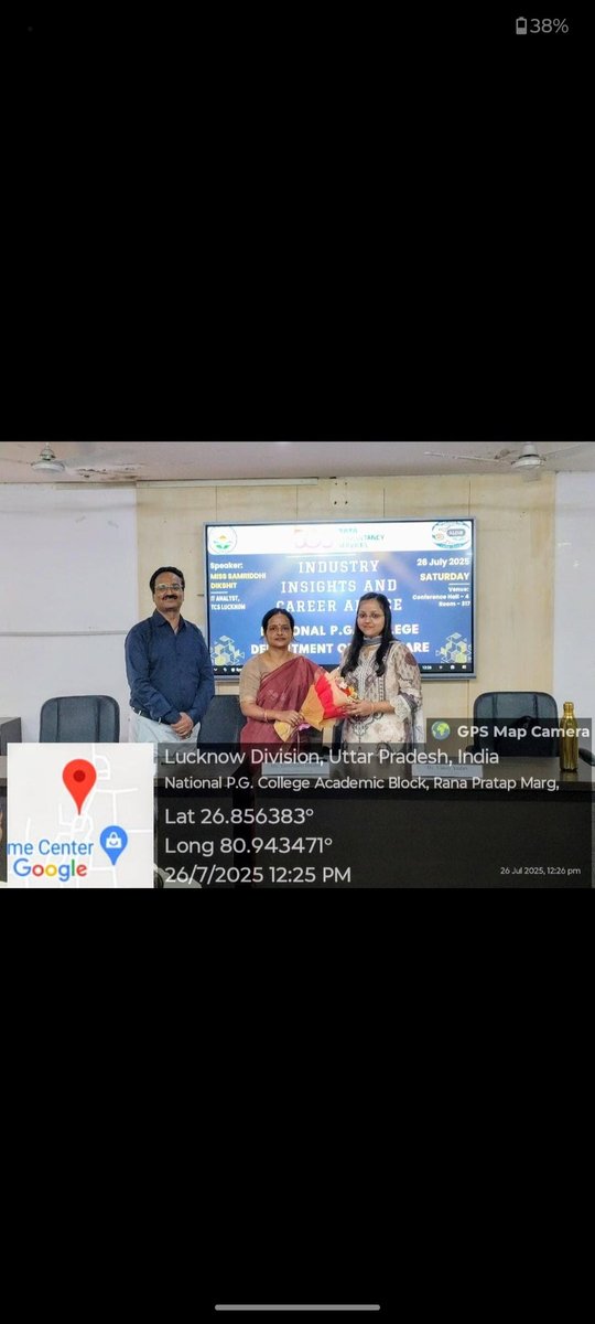 npgcin's tweet photo. 🚀 Career Investment Program @ NPGC |
Alumna Samriddhi Dixit (2014–17), HoD Dr. Amitabh Yadav & experts shared insights on TCS job opportunities, Soft skills & IT careers!
#NPGC #CareerDevelopment #TCS #SoftSkills #AlumniTalk #FutureReady #ITCareers #SkillIndia #CampusToCorporate https://t.co/KuA3BbTXFd
