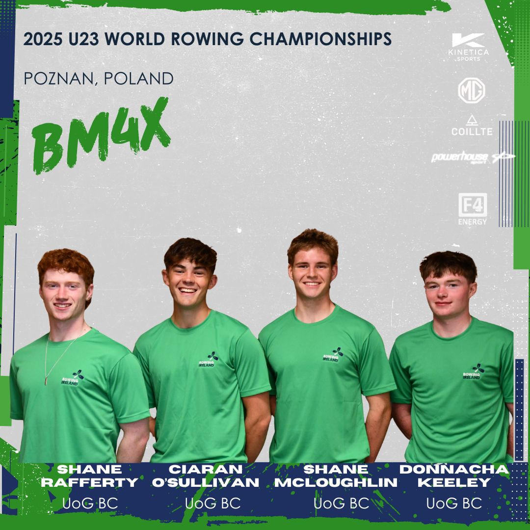 RowingIreland's tweet image. Schedule update: BM4x race now at 10:18am IST this morning 🇮🇪🚣♂️
📍 Poznań, Poland
📺 Watch live – Day 4 of the 2025 World Rowing U23 Championships:
🔗 youtube.com/live/8w5nuuoxe…