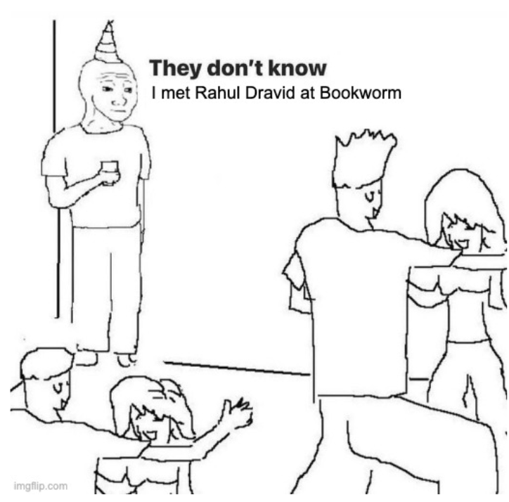 Has to be this top moment. Obligatory hello to <a href="/bookworm_Kris/">Bookworm Bookstore, Blr</a>