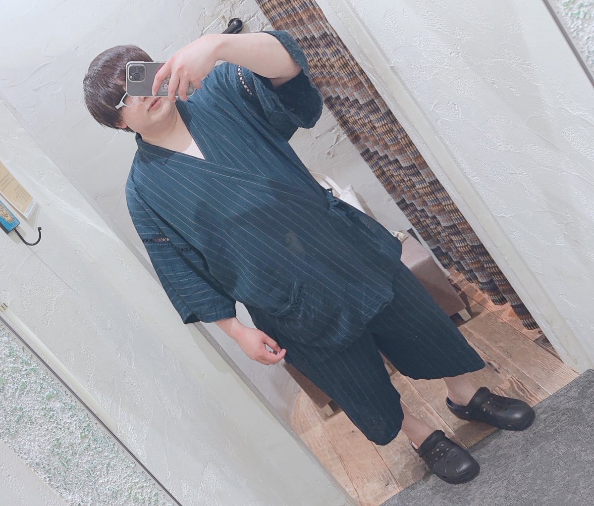 hytworks's tweet image. 今日は甚平着て花火大会(っ´ω`c)
