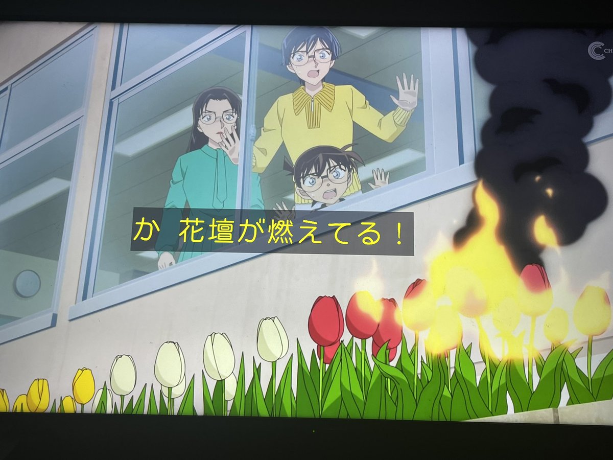 catuuu125's tweet image. 燃えてるうぅ！！
#conan #コナン #アニコナ #名探偵コナン
