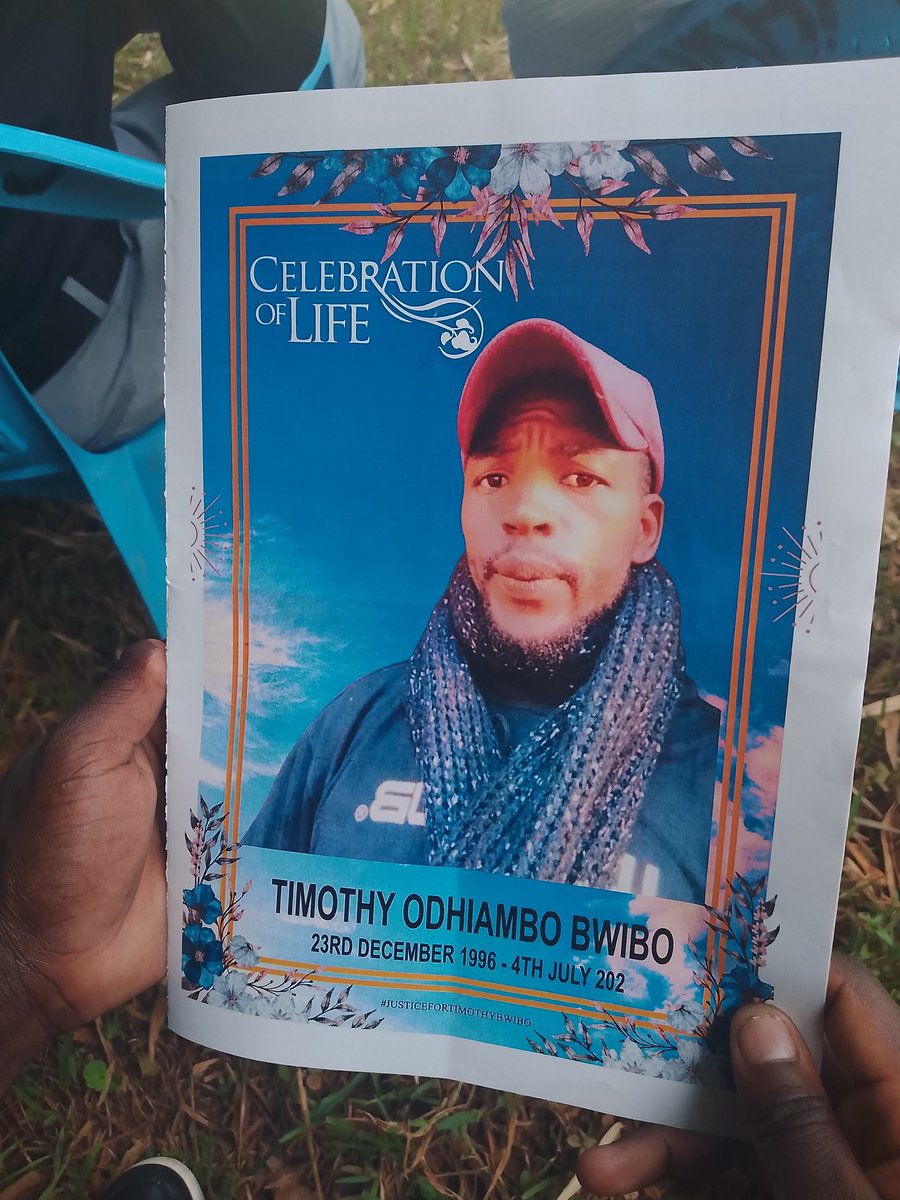 _James041's tweet image. We are in Busia County, Butula attending the burial of Timothy Odhiambo Bwibo.
Timothy Odhiambo was shot on 25th June 2025 in Eldoret during the #Justice4OurMashujaa protests.
Timothy was a comrade, a patriot and a fighter.
Forever in our hearts.
#RutoMustGo