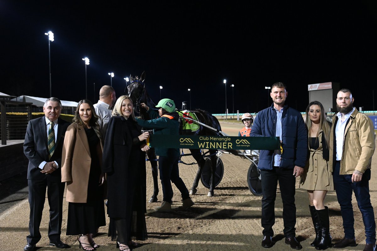Club Menangle (@clubmenangle) on Twitter photo The Answer scores in Race Four.🥇
In the SBP Concreting Ladyship Pace, The Answer trained by <a href="/mickstanley80/">Michael Stanley</a> and driven by <a href="/RixonnWill/">Will Rixon</a> was victorious in a mile of 1.51.4.
#ClubMenangle The Answer scores in Race Four.🥇
In the SBP Concreting Ladyship Pace, The Answer trained by <a href="/mickstanley80/">Michael Stanley</a> and driven by <a href="/RixonnWill/">Will Rixon</a> was victorious in a mile of 1.51.4.
#ClubMenangle