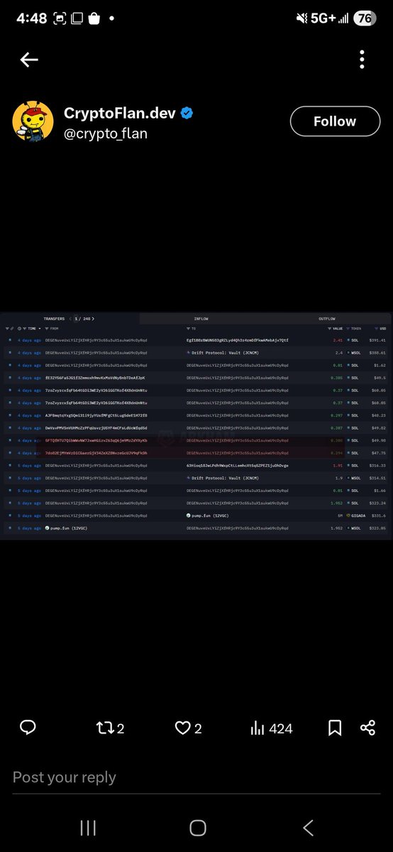 LowLow.Sol {B.O.T.} (@low_low416) on Twitter photo <a href="/crypto_flan/">CryptoFlan.dev</a> hey you retarded so called "dev" since you have me blocked. If you actually knew wtf your talking about anyone with half a brain can see those transactions are me selling my nfts on magiceden ππ€¦ββοΈ. Not funneling money u retarded idiot. What AI couldn't tell you that? <a href="/crypto_flan/">CryptoFlan.dev</a> hey you retarded so called "dev" since you have me blocked. If you actually knew wtf your talking about anyone with half a brain can see those transactions are me selling my nfts on magiceden ππ€¦ββοΈ. Not funneling money u retarded idiot. What AI couldn't tell you that?