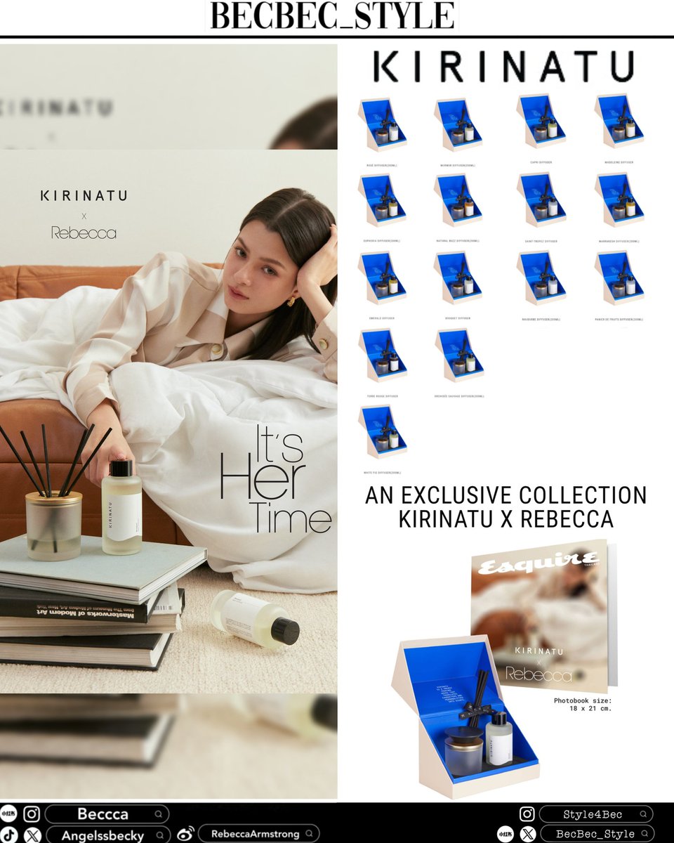 BecBec_Style's tweet image. 20250726 Ⓒ @Kirinatu
Meet “Becky Rebecca” @AngelssBecky with #KIRINATUXREBECCA Exclusive Collection
.
#KIRINATUHAUTEFRAGRANCE
#KIRINATU
#Beckysangels can view the product details that come with special gifts at kirinatu.com/kirinatu-x-reb…