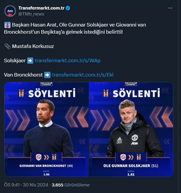 𝓢𝓮𝓵𝓬𝓾𝓴 🦅 (@19mazruf03) on Twitter photo <a href="/ekgedik1903/">KAAN GEDİK</a> Arat, Solskjaer'i getirse Adalı, Gio'yu getirecekti.
Menajerlerin çepeçevre sardığı bir kulübüz. <a href="/ekgedik1903/">KAAN GEDİK</a> Arat, Solskjaer'i getirse Adalı, Gio'yu getirecekti.
Menajerlerin çepeçevre sardığı bir kulübüz.