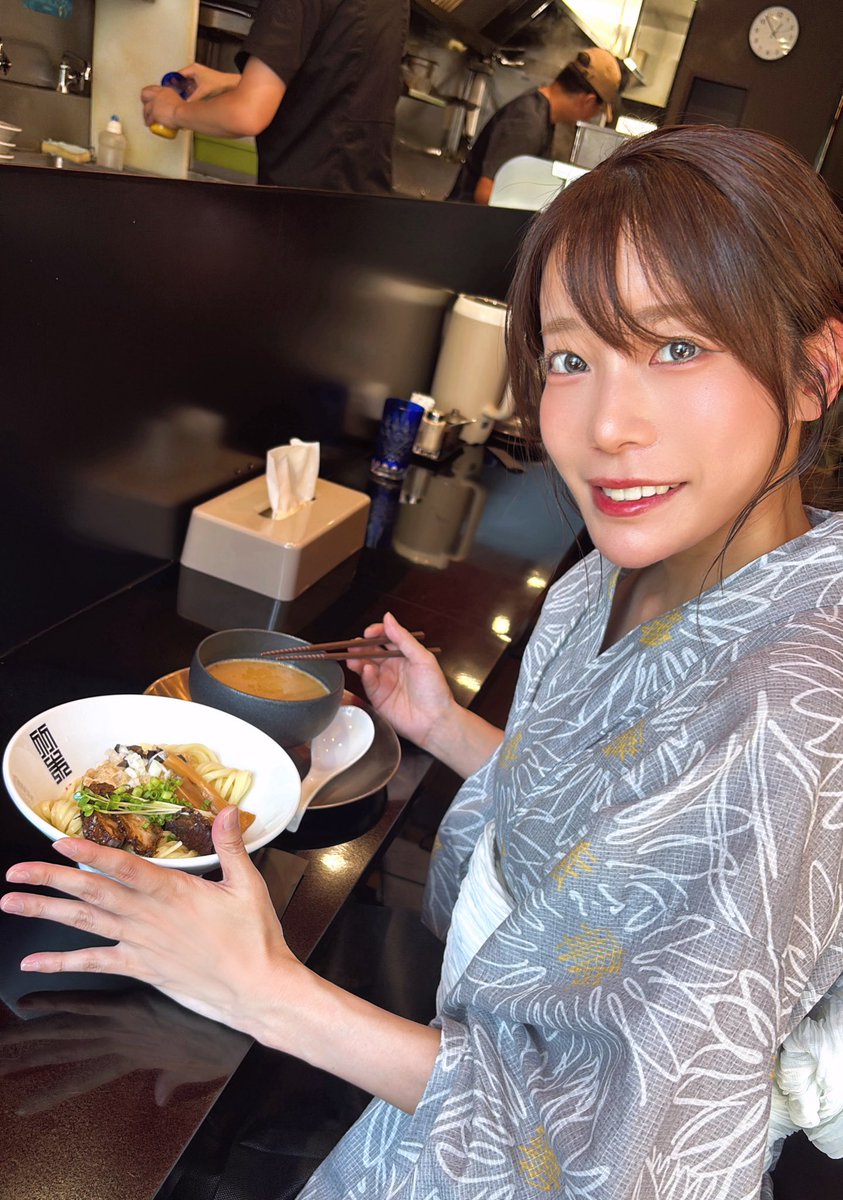 michiiharu's tweet image. 🍜^⤚^   んまい！