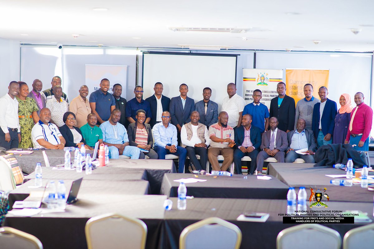 Hon Bagonza Thomas (@bagonzathomas20) on Twitter photo We ended our two days work for the <a href="/ncf001/">National Consultative Forum</a> yesterday with a group photo,pledged for Democracy,Dialogue and Peace in the Forthcoming General Elections of 2026. We ended our two days work for the <a href="/ncf001/">National Consultative Forum</a> yesterday with a group photo,pledged for Democracy,Dialogue and Peace in the Forthcoming General Elections of 2026.