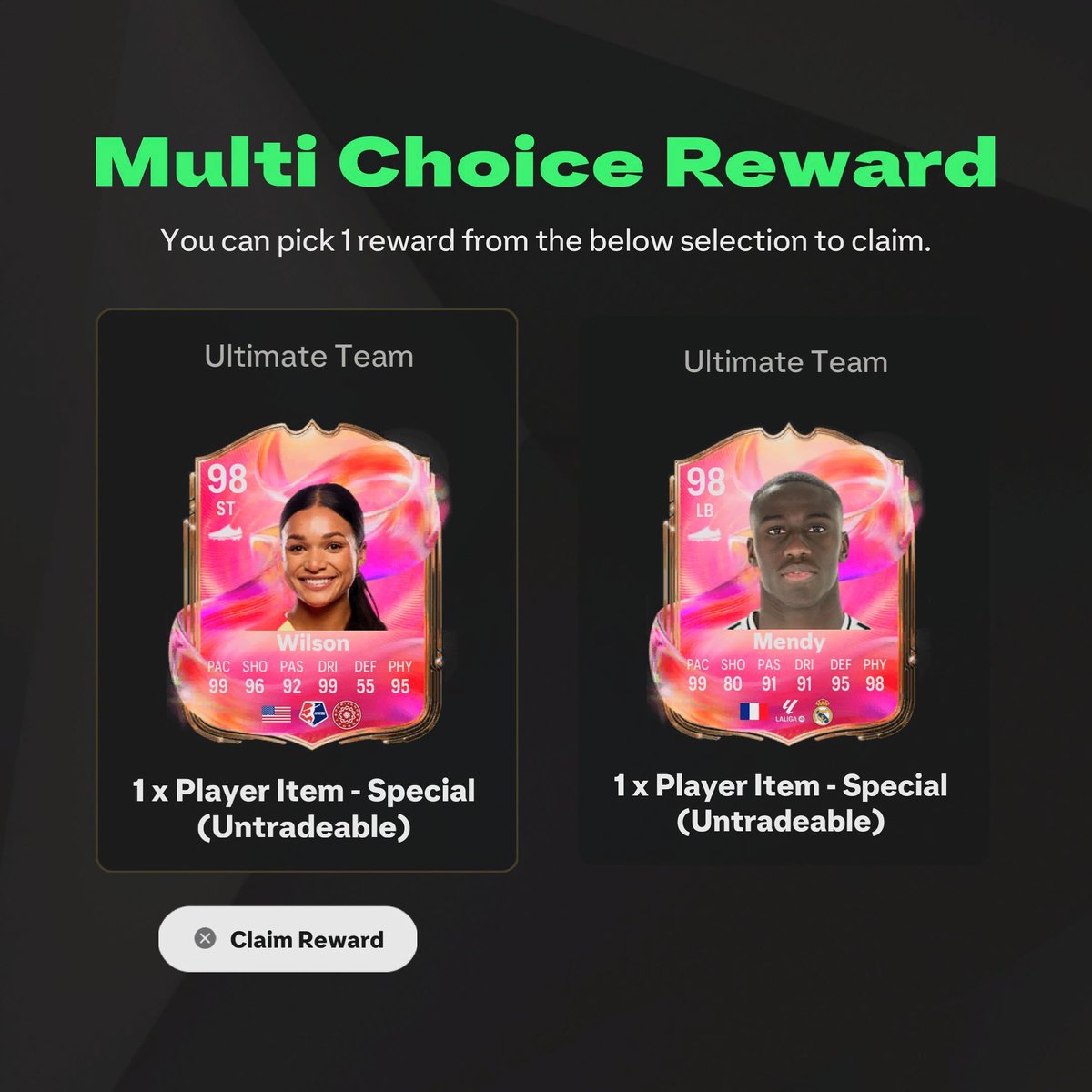 FUTBIN's tweet image. 👀 Who are you choosing at Level 30?

Wilson or Mendy? 🤔