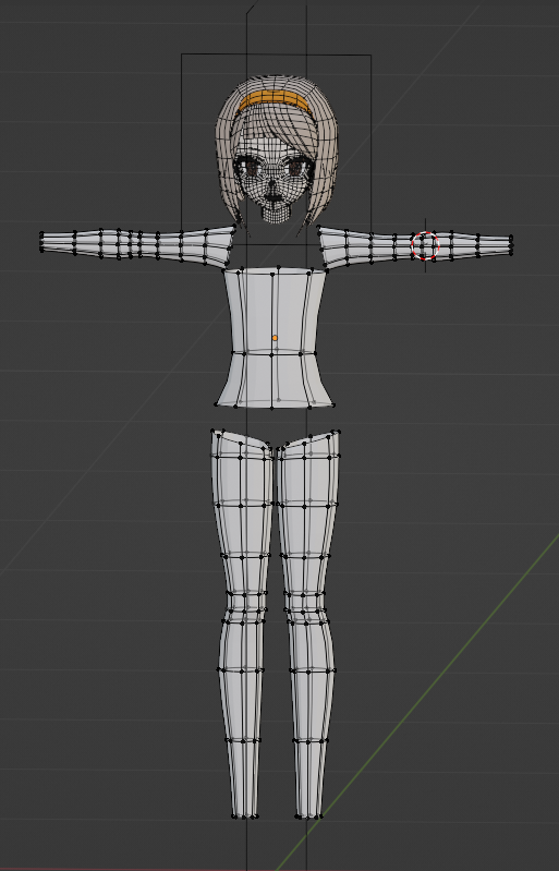 身体作り始めました！　＃Blender
