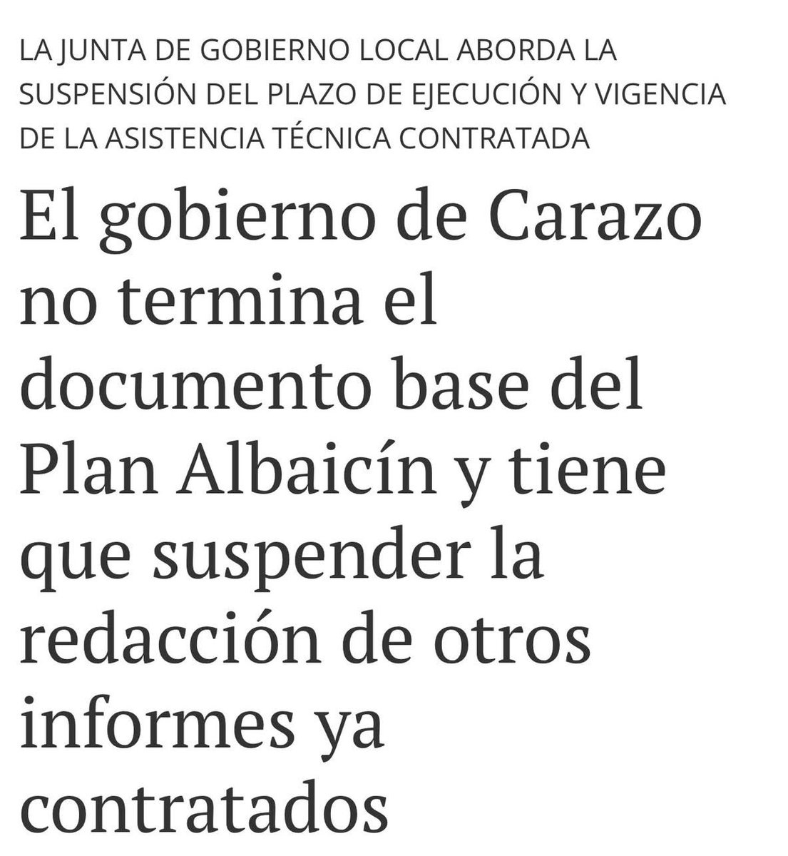 granadapsoe's tweet image. Los que venían a arreglar Granada la están dejando peor que nunca
Menudos gestores. Otro ejemplo que costará tiempo y dinero a los granadinos
A Granada no le sienta bien Carazo