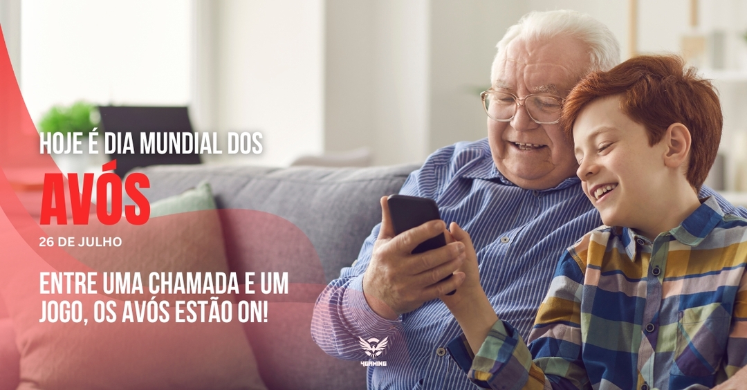 📱🎮 Hoje celebramos os avós que estão sempre ON! Eles mostram que a idade não é obstáculo para se conectar à família e à diversão. Neste Dia dos Avós, homenageamos quem brilha no modo mobile! 👵

▶ 4gaming.pt

#4Gaming #DiaDosAvós #AvósOn #MobileGamers #Conectados