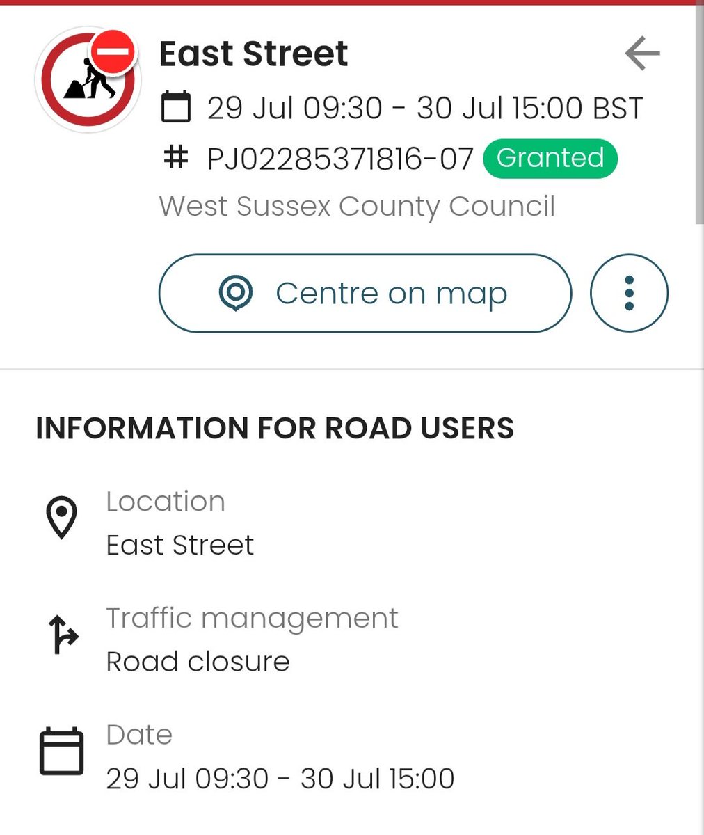 CllrJRussell46's tweet image. East Street Turners Hill Road Closed between junction  of Turners Hill Rd and Vowels Lane 29th to 30th July 09.30 to 15.00. Ironworks