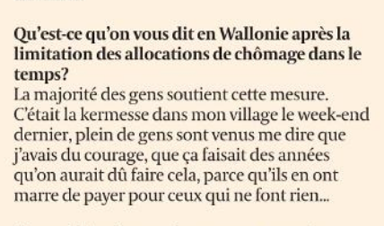 JonathanLefvre's tweet image. Le ministre de l'Emploi @DavidClarinval jauge la popularité de ses réformes dans la kermesse de son village...
lecho.be/economie-polit…