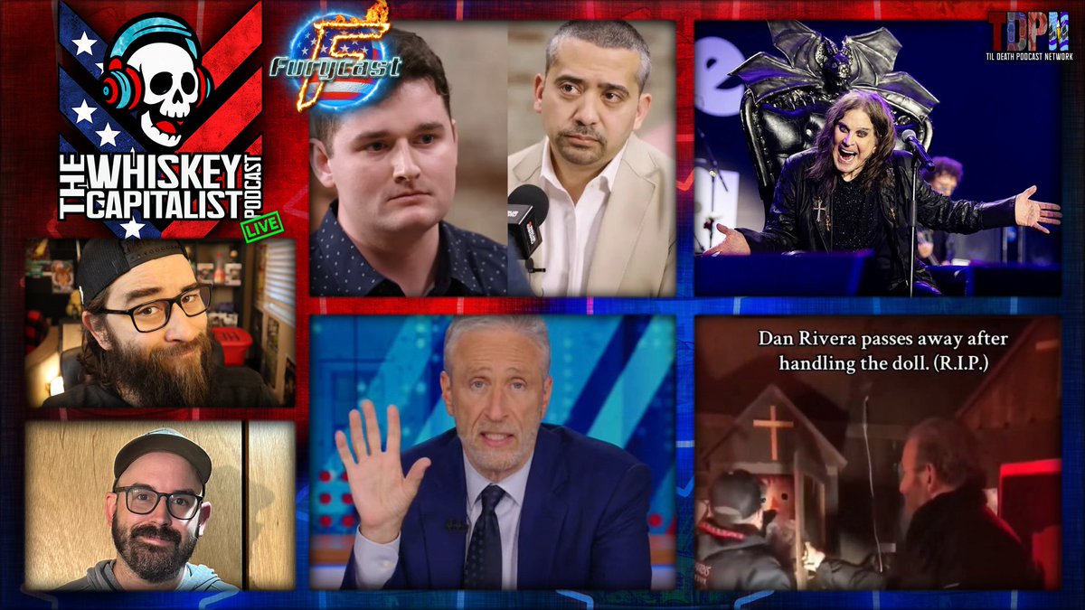 WhiskeyCapPod's tweet image. Here is the @rumblevideo REUPLOAD of our #Livestream last Wednesday!!
Medhi Hasan Is A Turd/Dan Rivera Dies After Touching Annabelle Doll/Ozzy Osbourne Dies | 7.23.25
#MedhiHasan #Pinesap #OzzyOsbourne #Annabelle #DonaldTrump #StephenColbert
rumble.com/v6wpb30-medhi-…