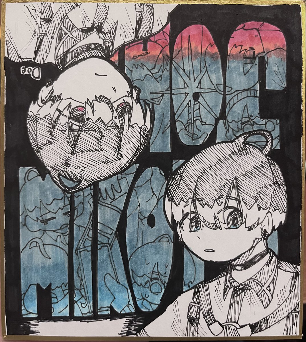 hGraVe_'s tweet image. 最近描いたアナログ(夢絵あり)