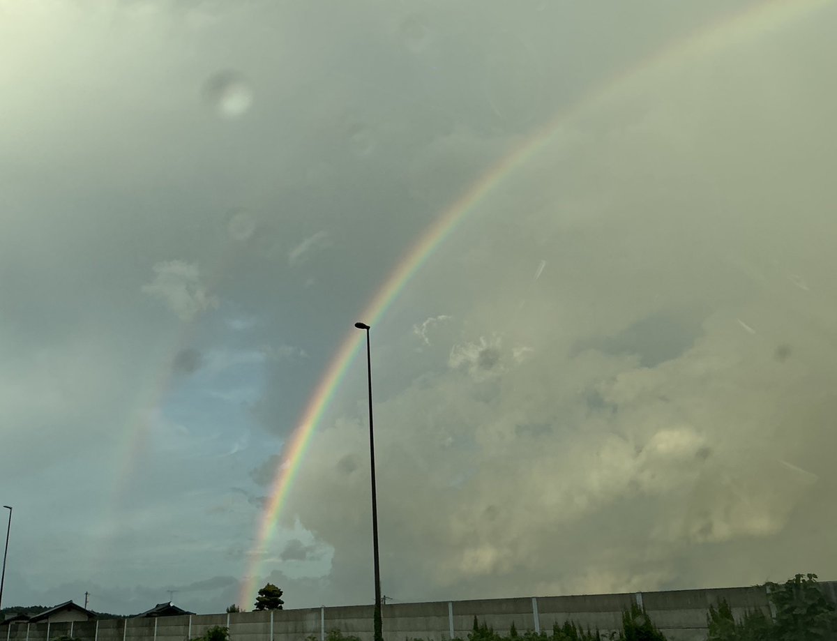 ダブルレインボー🌈