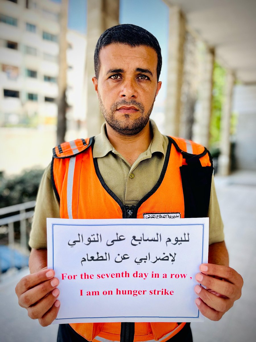 mahmoadbasal's tweet image. "اليوم السابع على التوالي لإضرابي عن الطعام، نصرةً للمجوعين في قطاع غزة.
سأبقى مضربًا حتى تتوقف سياسة التجويع، وينتهي استخدام المساعدات الإنسانية وسيلةً لإذلال المواطنين، بدلًا من أن تكون حقًا لكل إنسان."