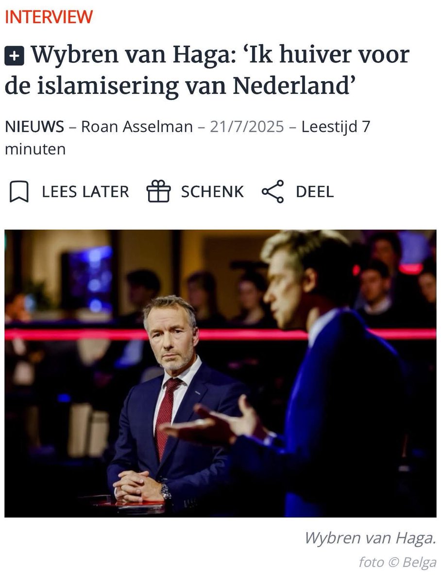 Geen zomerrust voor de deelnemers aan de Tweede Kamerverkiezingen later dit jaar. Ook niet voor Wybren van Haga, ingenieur, ondernemer en partijleider van Belang van Nederland (BVNL). Met zijn partij mikt hij op de rechts-liberale kiezer die ontevreden is over het bestaande