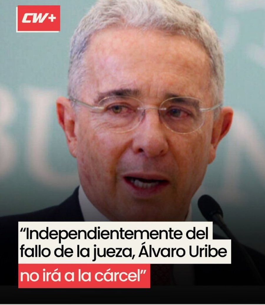 LukaCensurado's tweet image. Ubérrimo por cárcel para ese catre HP.
¡Ya está! @AlvaroUribeVel #UribeCondenado