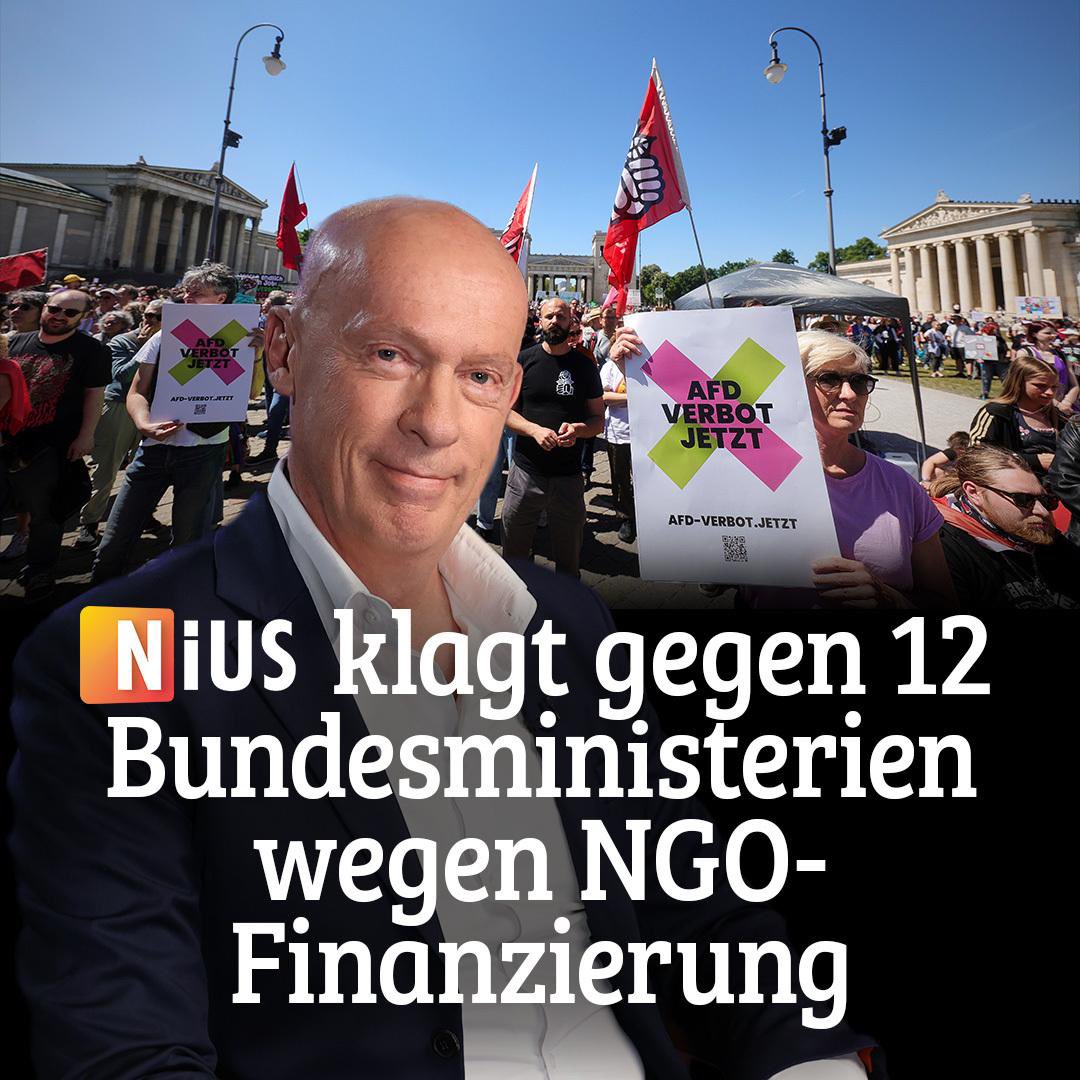 kripp_m's tweet image. ⚖️ NIUS klagt gegen 12 Bundesministerien wegen NGO-Finanzierung
nius.de/politik/news/n…