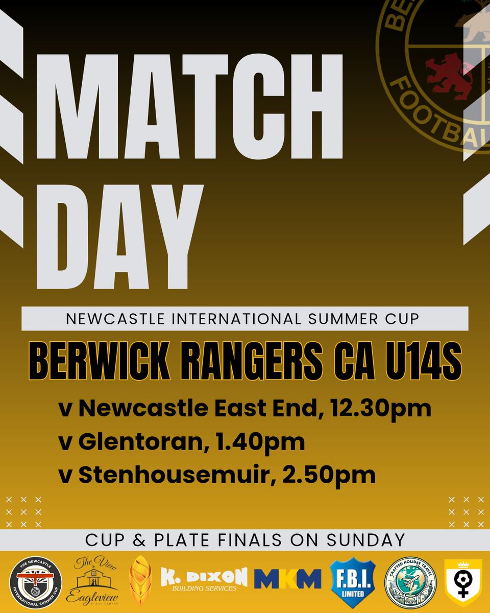 ⚽️ | Good luck Under 14s!

Our u14 team are in action today at the Newcastle International Summer Cup, taking on opposition from England, Northern Ireland and Scotland!

Follow all the action and watch the games with the Newcastle International Summer Cup app!

🖤💛