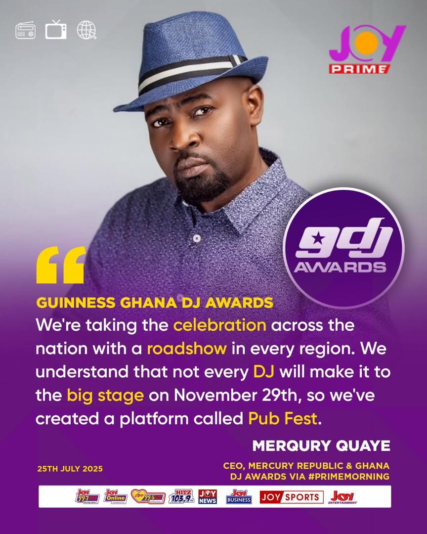 It's a good thing for every DJ. Just stake and stay in your hood. #GuinnessGhanaDjAwards25 is bringing the excitement to your doorstep. Shout to the <a href="/MerquryRepublic/">Merqury Republic</a> <a href="/merquryquaye/">Merqury Quaye Live</a>
<a href="/Smirnoff/">smirnoff</a> <a href="/ghanadjawards/">Guinness Ghana DJ Awards Festival</a>