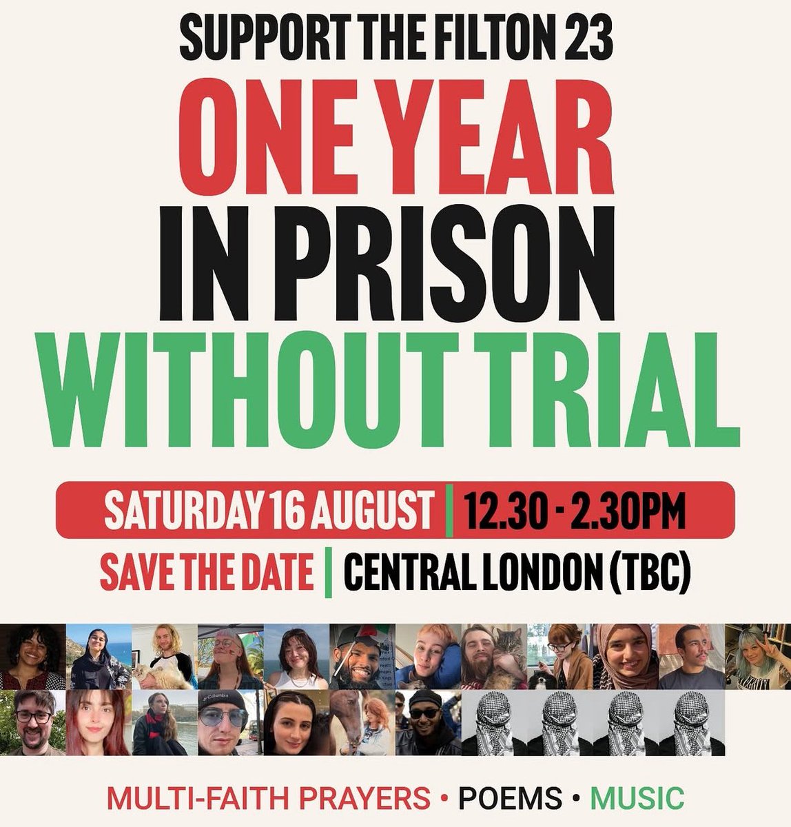 ShareefaEnergy's tweet image. 16th August in London. For those who stood with Palestinians wholeheartedly despite the risks, currently sat in British jails. @freefilton18