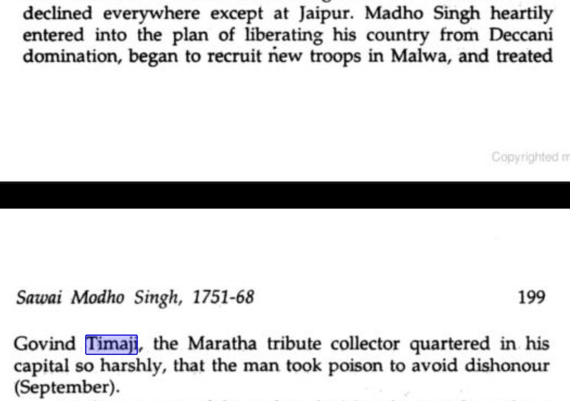 Rajputs dispatched your avarna masters to hell in countless battles. Speaking of suicide, don’t make me remind you about your father Govind Timaji ….

Kunbi Shiva’s dead soul received a चप्पल at his face when Marathas lost the fort again to daddy Aurangzeb in less than 19 years.