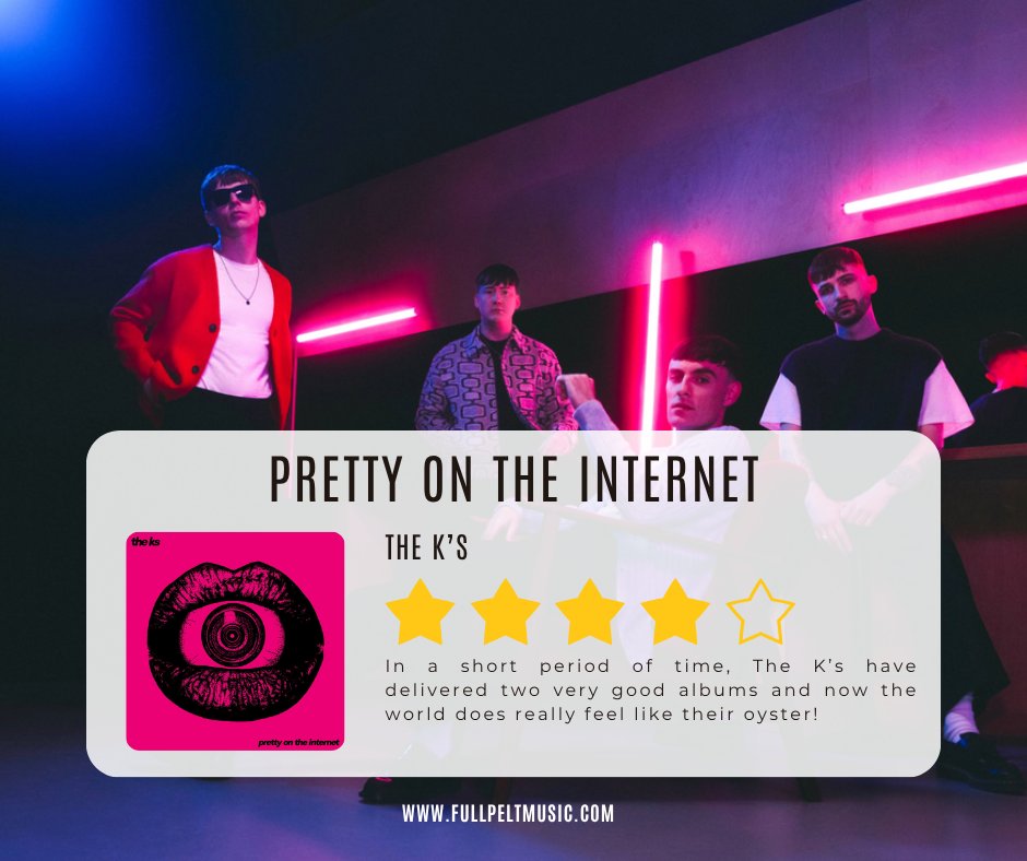 fullpeltmusic's tweet image. ALBUM REVIEW: The K's release their sophomore album, 'Pretty On the Internet'!
@TheKsUK - #prettyontheinternet
Read our review 👇
fullpeltmusic.com/2025/07/the-ks…