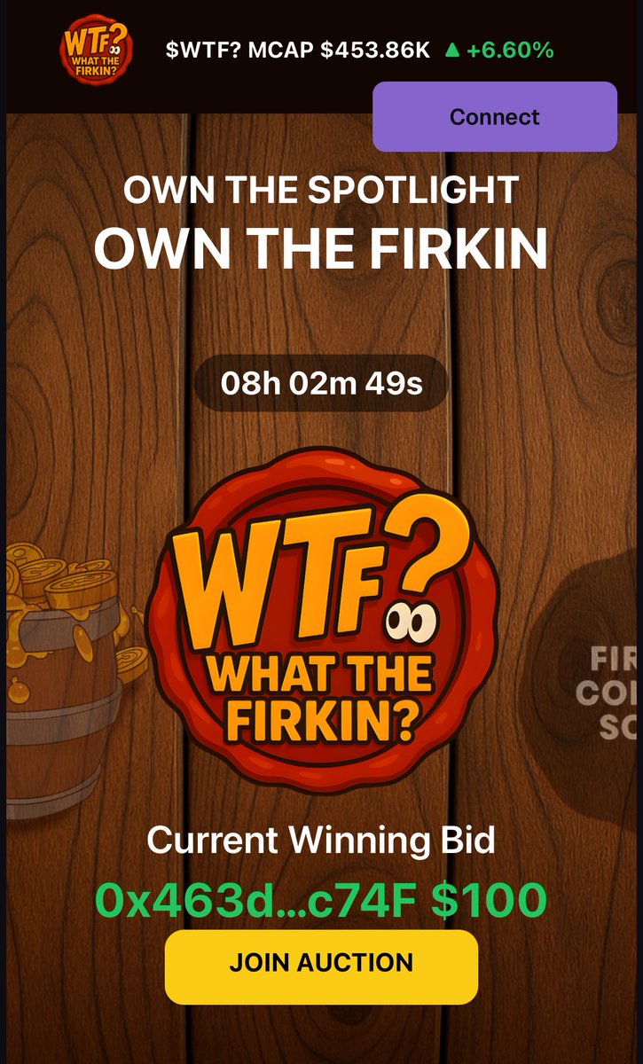 WhatTheFirkin's tweet image. AUCTION 2
8 HOURS REMAINING
🥇 $100 - Mint Matrix Empire $MM
farcaster.xyz/miniapps/SXa_U…
🥈 $50 - OG Clanker @Pepeclanker $pepec
pepeclanker.com
🥉 $3 - CastDex App @_castdex $castdex
castdex.app/about
No new token configurations… yet 👀…