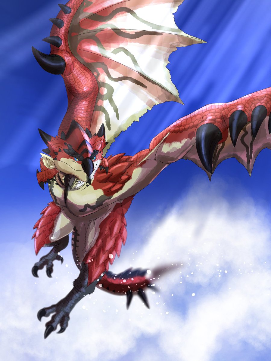 mrv87891's tweet image. 蒼穹の火竜 
 #モンハン
 #モンスターハンター