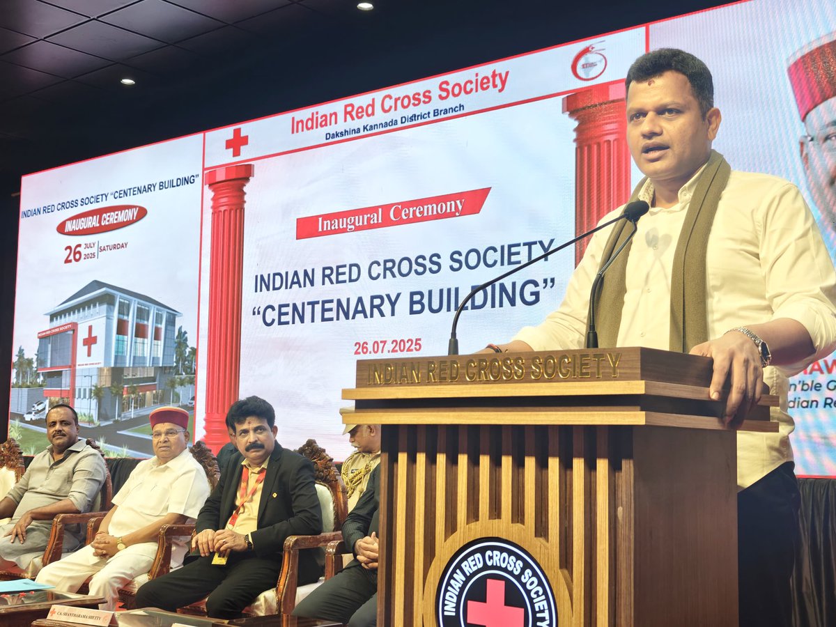 CaptBrijesh's tweet image. Participated in the Inaugural Ceremony of the ‘Centenary Building’ of the Indian Red Cross Society in the august presence of our Karnataka Governor Shri @TCGEHLOT earlier today.