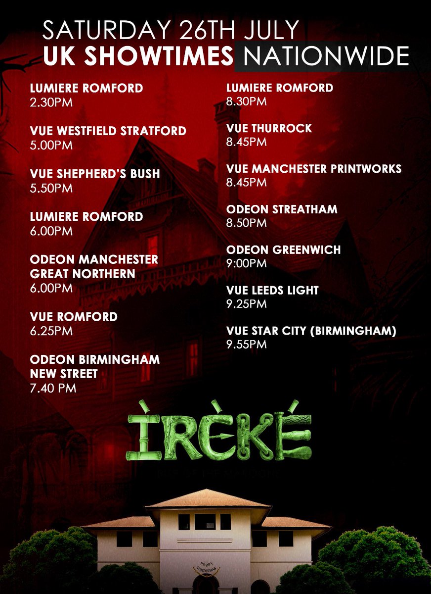 TheBuffStudios's tweet image. SATURDAY’S UK SHOWTIMES 🇬🇧
Lumiere Romford
2.30pm | Book NOW!!! Meet & Greet with TY
Vue Westfield Stratford
5.00pm | Book NOW!!!
Vue Shepherd’s Bush
5.50pm | Book NOW!!!
Lumiere Romford
6.00pm | Book NOW!!!
Odeon Manchester Great Northern
6.00pm | Book NOW!!!
Vue Romford…