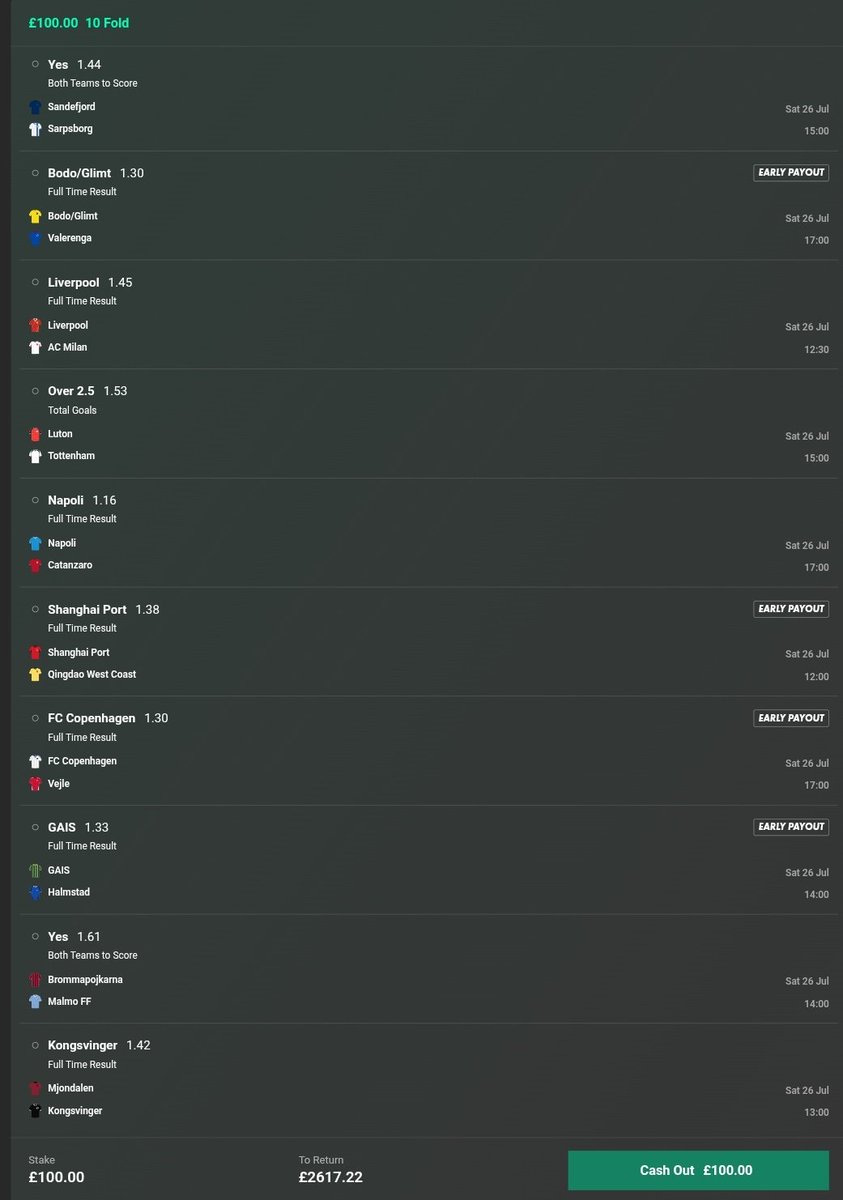 🏆⚽️ SATURDAY ACCA ⚽️🏆 26/1 

✅️ IF THIS WINS, I'LL GIVEAWAY £250 TO TWO PEOPLE ✅️ ❤️ &amp; RT TO ENTER! 🤞

[EXTRA 250/1 ACCA IN COMMENTS] 👇🚨