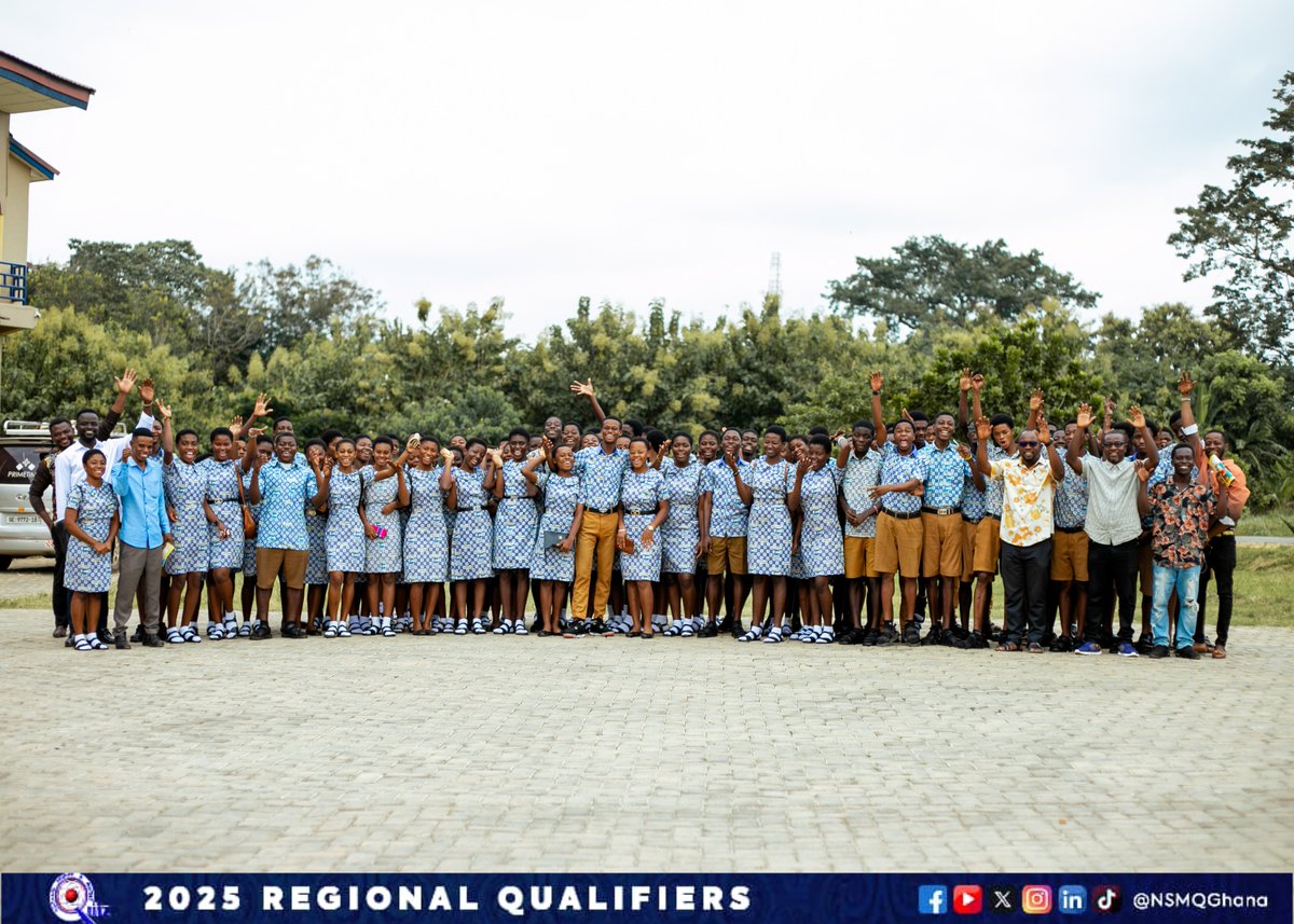 NSMQGhana's tweet image. ASHANTI:
Final day of the Ashanti Regional Qualifiers! Energy’s high, spirits are up, and we’re locked in for an epic finish!
#NSMQRegionals #NSMQ2025 #Primetime
