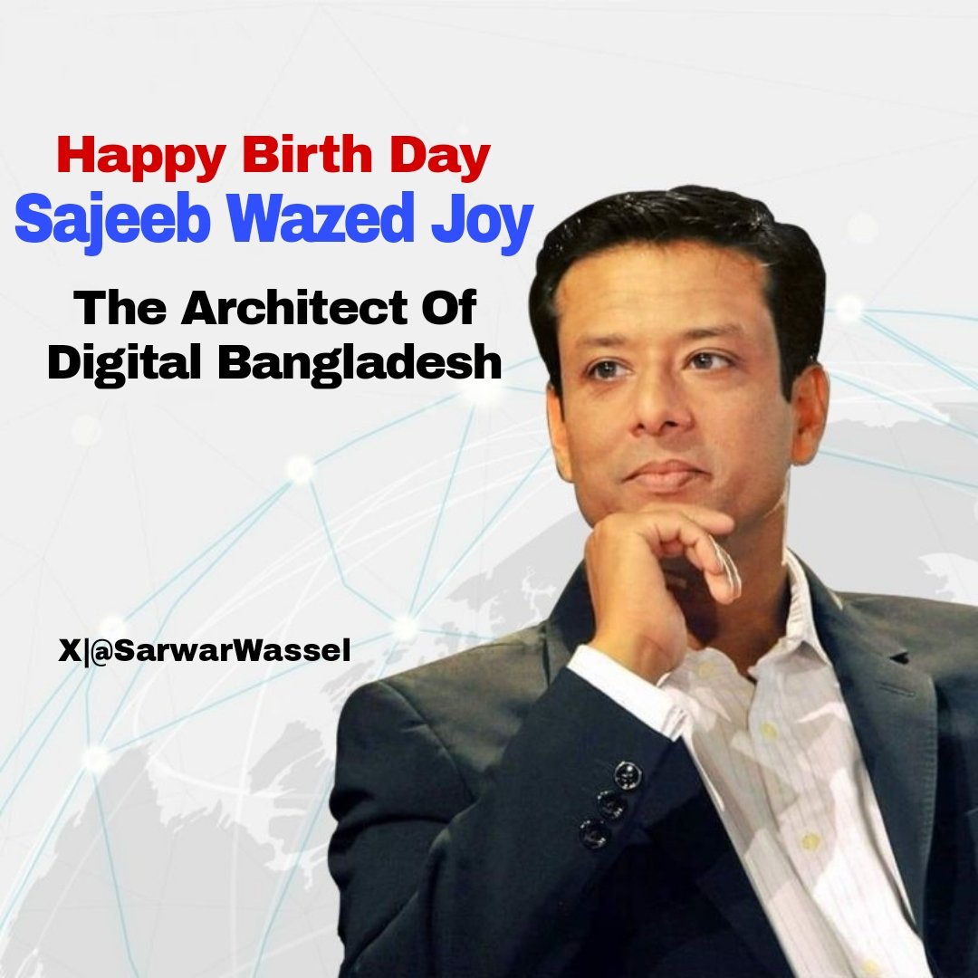 SarwarWassel's tweet image. Happy birthday to
Bangabandhu's grandson,
Honorable Prime Minister,
People's Leader Sheikh Hasina's
Only son & ICT Affairs Advisor,
The Architect Of Digital Bangladesh
Sajeeb Wazed Joy Bhai
@sajeebwazed @MAarafat71 @rahman_milu77