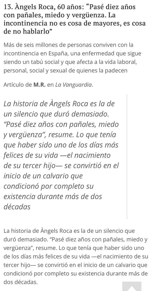 joan carles march (@joancmarch) on Twitter photo Àngels Roca <a href="/angelsrocatous/">Angels Roca Font</a> <a href="/InconAsia/">asociación incontinencia Asia</a>, 60 años: Pasé 10 años con pañales, miedo y vergüenza, calvario q condicionó mi existencia durante + de 2 décadas
La incontinencia no es cosa d mayores, es cosa de NO hablarlo
Mis #CrónicasSanitarias <a href="/IndeGranada/">El Independiente de Granada</a>
🔴elindependientedegranada.es/ciudadania/cro… Àngels Roca <a href="/angelsrocatous/">Angels Roca Font</a> <a href="/InconAsia/">asociación incontinencia Asia</a>, 60 años: Pasé 10 años con pañales, miedo y vergüenza, calvario q condicionó mi existencia durante + de 2 décadas
La incontinencia no es cosa d mayores, es cosa de NO hablarlo
Mis #CrónicasSanitarias <a href="/IndeGranada/">El Independiente de Granada</a>
🔴elindependientedegranada.es/ciudadania/cro…