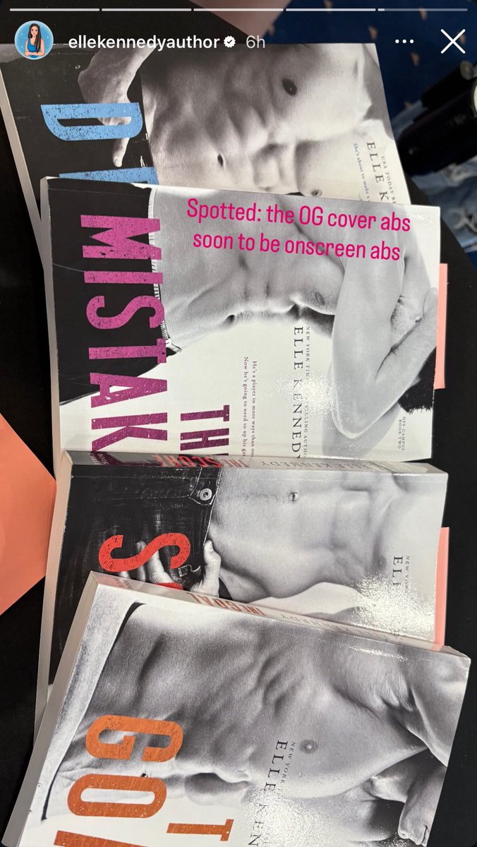 offcampusbra's tweet image. NÃO VEJO A HORA! 🔥 | “Avistado: a capa original de abdômen em breve estará na tela”
— Elle Kennedy via Instagram stories.