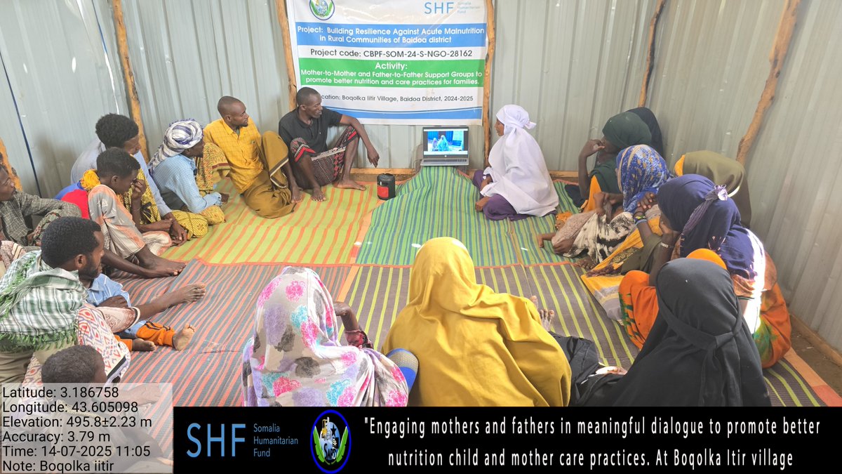 SARD199's tweet image. With support from SHF, SARD continues to empower communities in Baidoa through OTP services, nutrition screening, and mother-father support group sessions. Together, we are building resilience and saving lives. #NutritionMatters
#SARD
#SHF
#CommunityHealth