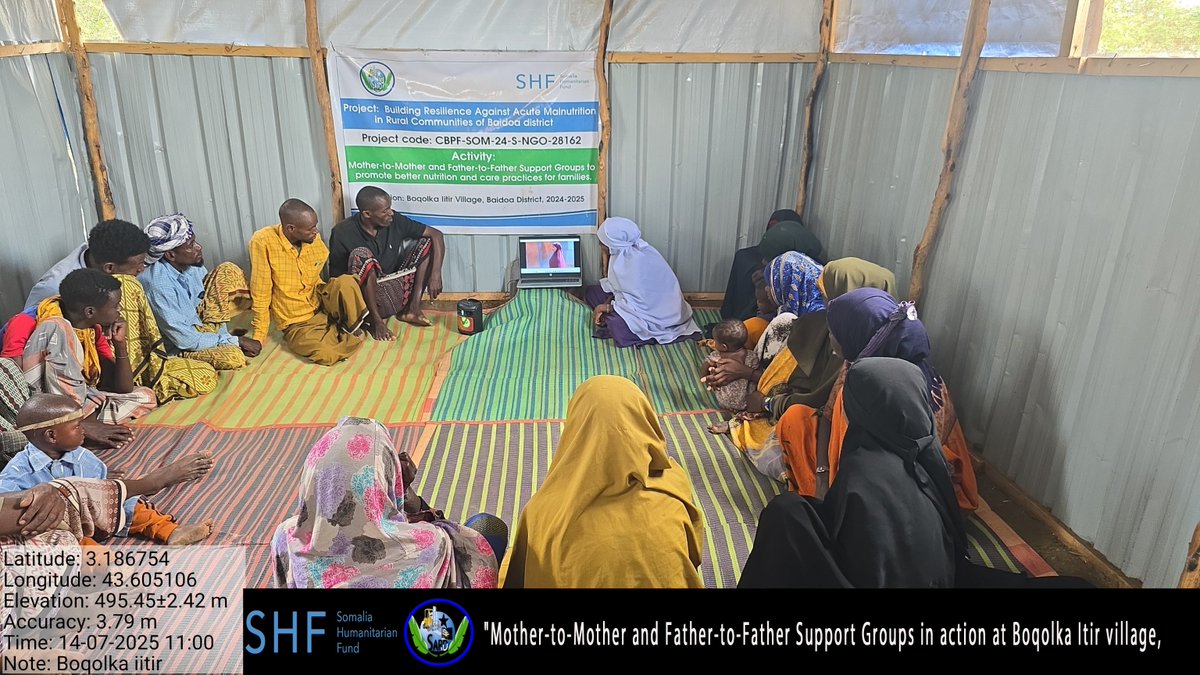 SARD199's tweet image. With support from SHF, SARD continues to empower communities in Baidoa through OTP services, nutrition screening, and mother-father support group sessions. Together, we are building resilience and saving lives. #NutritionMatters
#SARD
#SHF
#CommunityHealth
