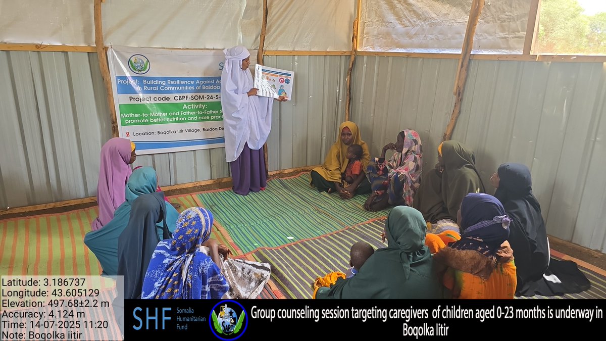 SARD199's tweet image. With support from SHF, SARD continues to empower communities in Baidoa through OTP services, nutrition screening, and mother-father support group sessions. Together, we are building resilience and saving lives. #NutritionMatters
#SARD
#SHF
#CommunityHealth