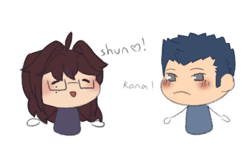 kishisleep's tweet image. shunkana doodle,,,, 🍰🍜