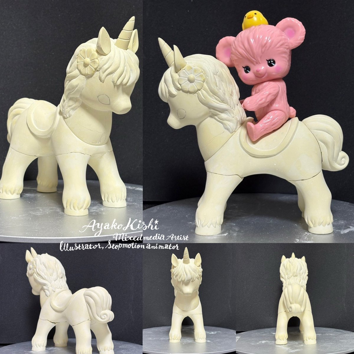 acraftpicnic's tweet image. 🦄新しいソフビのアートトイ、ユニコーンの原型製作中です🦄
まだ途中ですが、すごーく可愛い❣️オハナベア座れるんだよ🌟完成が待ちきれない😊
デザイン STUDIO A.CRAFT きしあやこ
原型 P.P.PUDDINGさん @p2pudding
#ソフビ #アートトイ